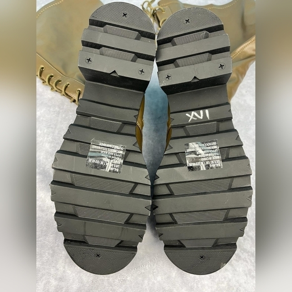 Shoedazzle‎ Balan lug boots olive green size 9.5E - Picture 8 of 14